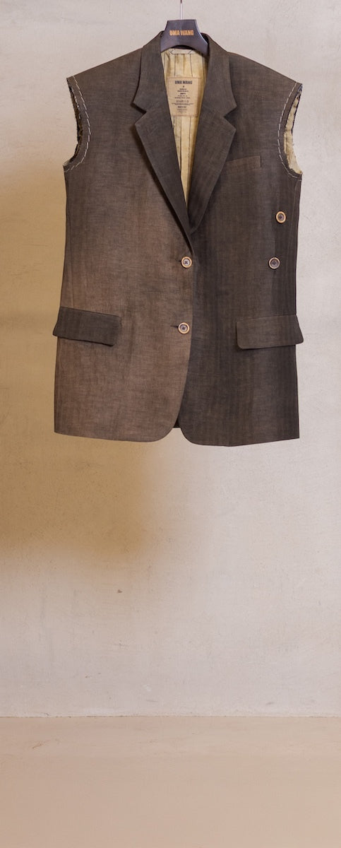 Uma Wang Venezia Vest - Brown