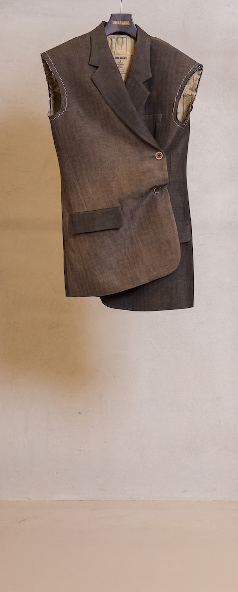 Uma Wang Venezia Vest - Brown