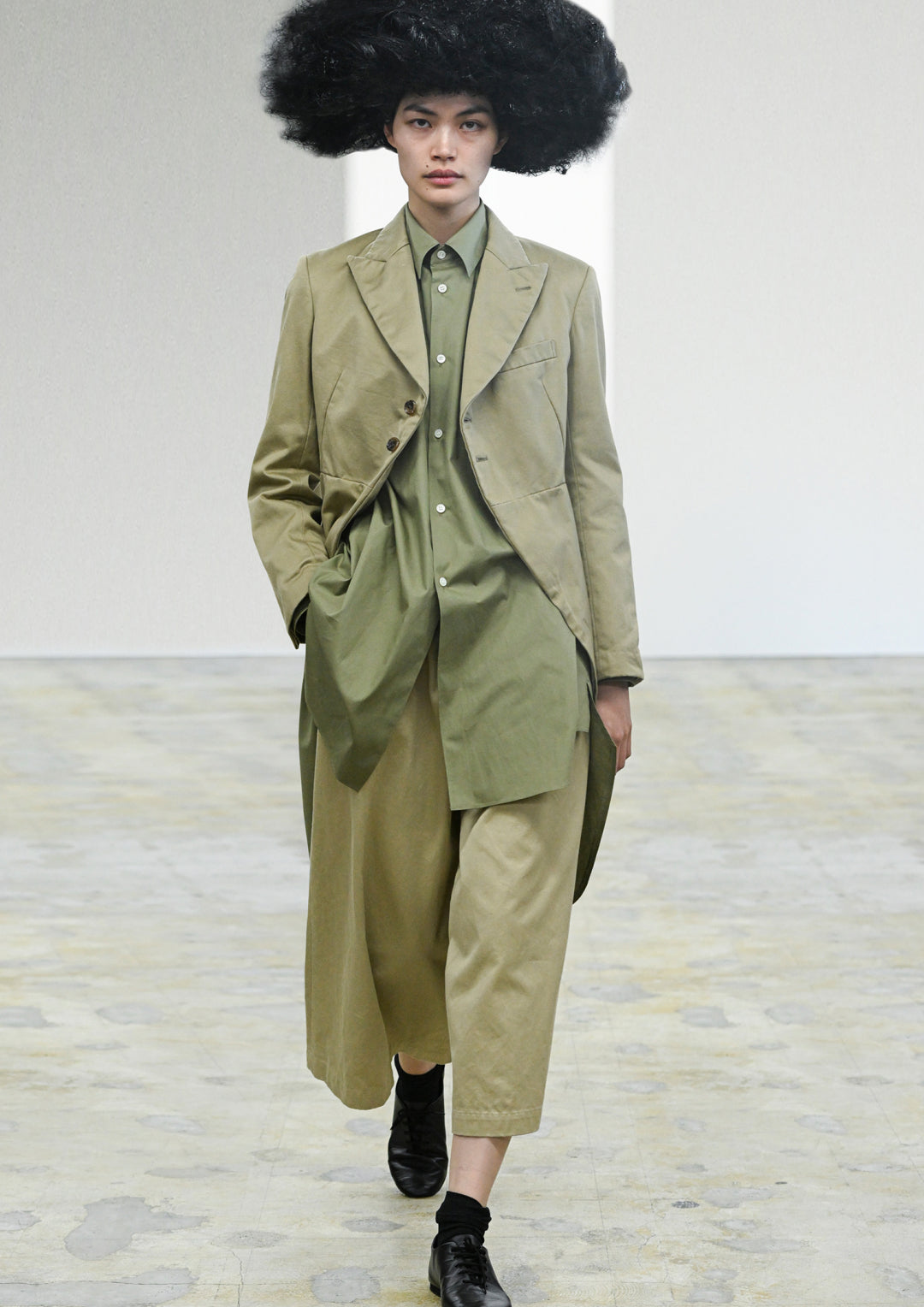Comme des Garçons Comme des Garçons cotton khaki jacket