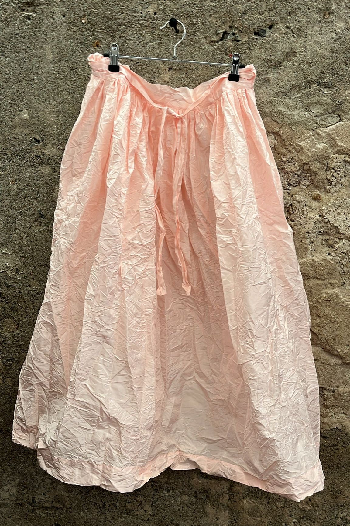 Daniela Gregis Taffeta Silk Skirt Blush