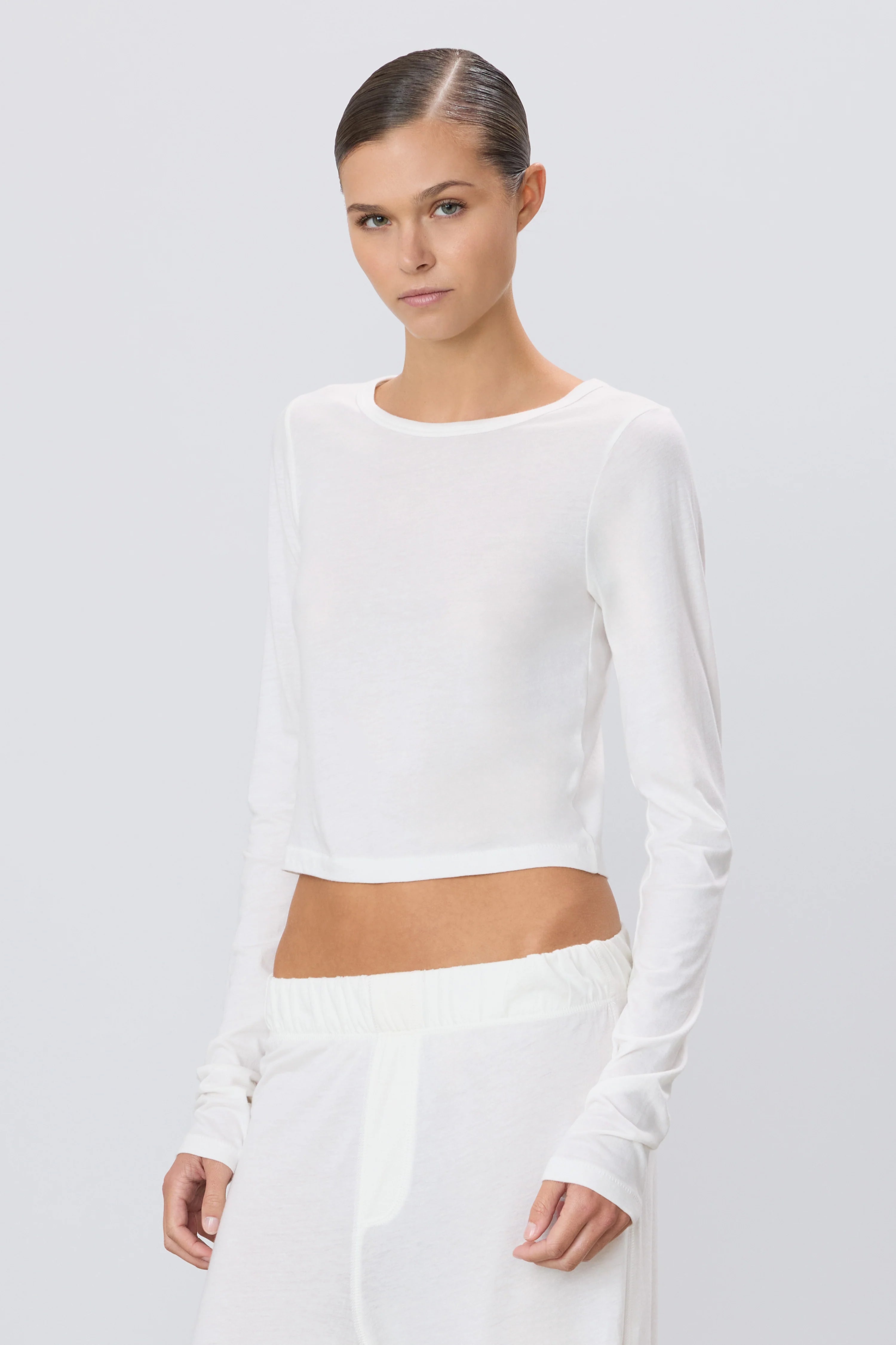 Eterne Hailey Long Sleeve Tee Cream
