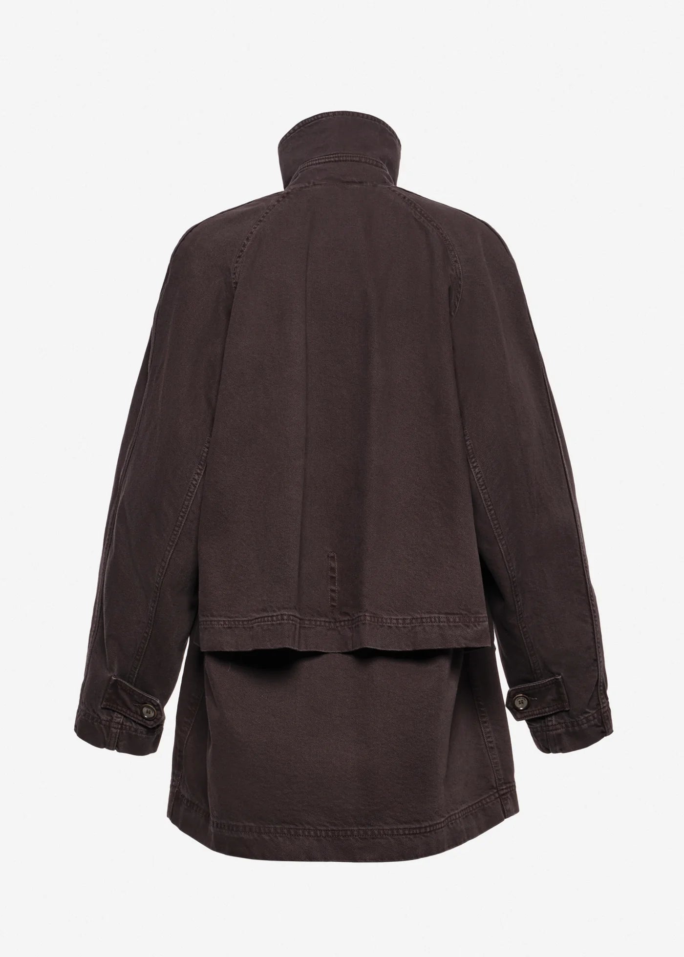 Magda Butrym Oversized denim jacket in brown